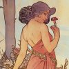 Falinaptár képes lemeznaptár 300x300mm, Alphonse Mucha Realsystem 2027.