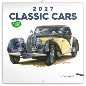  Falinaptár képes lemeznaptár 300x300mm, Classic Cars Realsystem 2027.