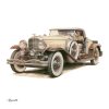 Falinaptár képes lemeznaptár 300x300mm, Classic Cars Realsystem 2027.