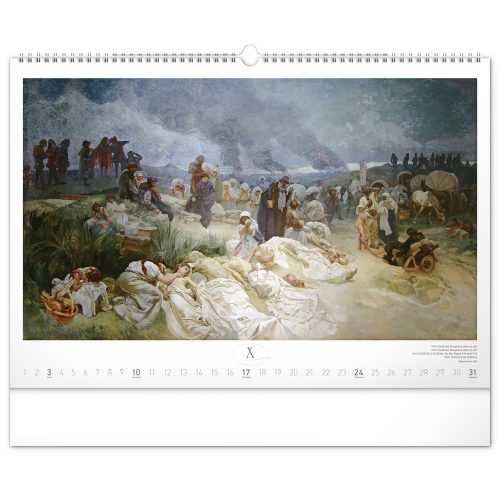 Falinaptár képes  480×330mm The Slav Epic-Alphonse Mucha Realsystem 2027.