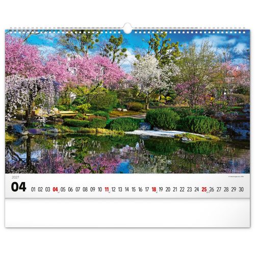 Falinaptár képes  480×330mm Gardens  Realsystem 2027.