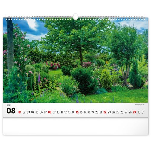 Falinaptár képes  480×330mm Gardens  Realsystem 2027.