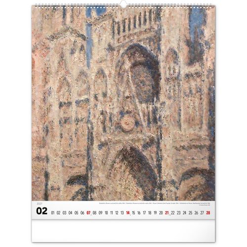 Falinaptár képes  480×560mm Impressionism  Realsystem 2027.