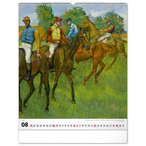 Falinaptár képes  480×560mm Impressionism  Realsystem 2027.