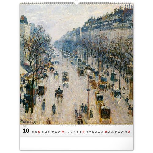 Falinaptár képes  480×560mm Impressionism  Realsystem 2027.
