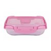 Ételtároló doboz 0,7 literes csatos és szelepes mikrós-fagyasztós_lányos színek