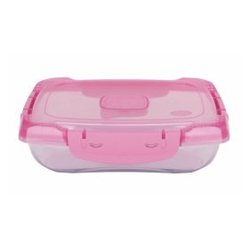   Ételtároló doboz 0,7 literes csatos és szelepes mikrós-fagyasztós_lányos színek
