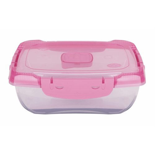 Ételtároló doboz 1 literes csatos és szelepes mikrós-fagyasztós_lányos színek