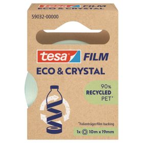   Ragasztószalag 19mmx10m irodai átlátszó újrahasznosított Tesa Eco & Crystal