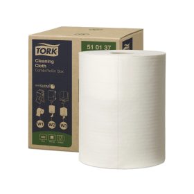   Ipari törlő tekercses többfunkciós kombi 152 m/400 lap/tekercs 1 tek/karton W1/W2/W3 Tork_510137 fehér