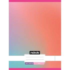   Füzet, A4, sima, 80-32, Monochrome és Gradient minták I., 12 db/csomag Nebulo