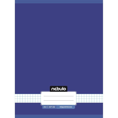Füzet, A4, kockás, 87-32, Monochrome és Gradient minták II., 12 db/csomag Nebulo