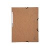 Gumis mappa karton  prespán A/4 Exacompta barna