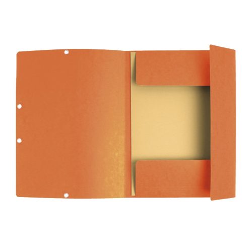 Gumis mappa karton  prespán A/4 Exacompta narancssárga