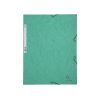 Gumis mappa karton  prespán A/4 Exacompta zöld