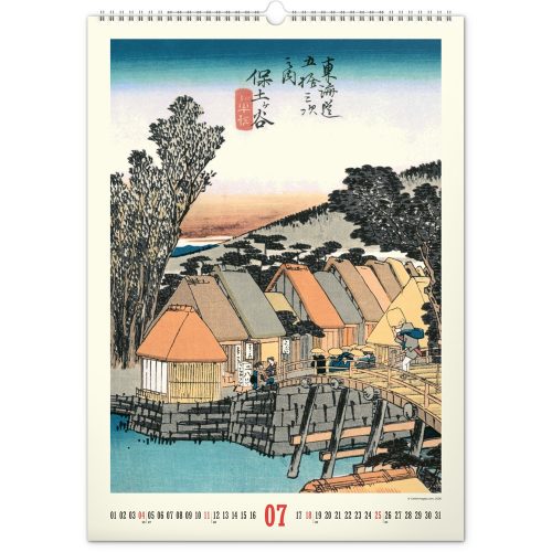 Falinaptár képes  330×460mm Vintage Posters-Japanese art Realsystem 2027.