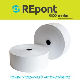   Hőpapír 58mm széles, 250fm hosszú, cséve 25mm, BPA mentes nyomatlan, TOMRA MOHU visszaváltó gépekhez