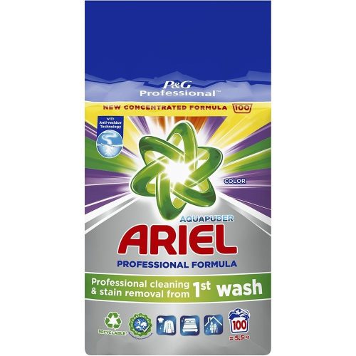 Mosópor 5,5 kg (100 mosás) színes ruhákhoz Ariel Professional Color