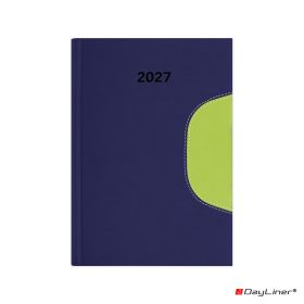   Határidőnapló Memphis B5 heti, fehér lapokkal kék-zöld Dayliner 2027.