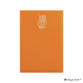   Határidőnapló MyPastel A5 heti, krémszínű lapokkal narancs Dayliner 2027.