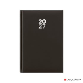   Határidőnapló Pannon A5 heti, fehér lapokkal fekete Dayliner 2027.