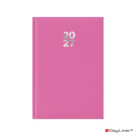   Határidőnapló Pannon A5 heti, fehér lapokkal fuchsia Dayliner 2027.