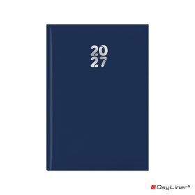   Határidőnapló Pannon A5 napi, fehér lapokkal sötétkék Dayliner 2027.