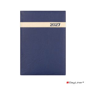   Határidőnapló The Boss A5 napi, fehér lapokkal kék Dayliner 2027.