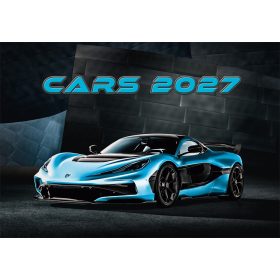   Falinaptár képes 450 × 315 mm, fehér lapokkal Cars Dayliner 2027.