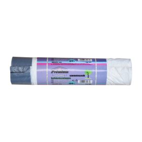   Szemeteszsák zárószalagos 40 liter 55 x 60 cm 14 mikron 15 db/tekercs PE_fehér