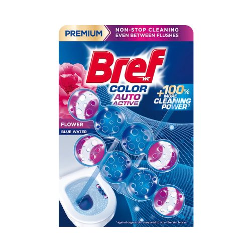 WC illatosító golyós 2 x 50 g Color Auto Active Bref Flower