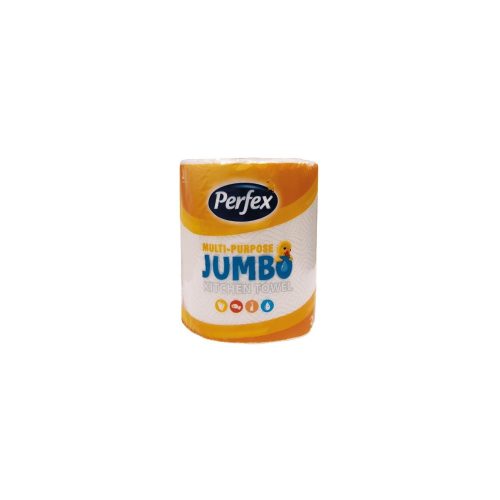 Papírtörlő konyhai 2 rétegű átmérő: 15 cm 150 lap/34,5 méter/tekercs 1 tekercs/csomag Boni Perfex Jumbo_HK09395 fehér