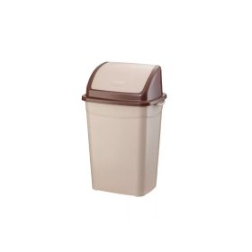   Szemeteskuka billenő fedéllel műanyag 9 literes barna UP116B