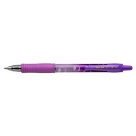   Zseléstoll 0,7mm, nyomógombos Pilot G-2 Bubble lila test, írásszín kék