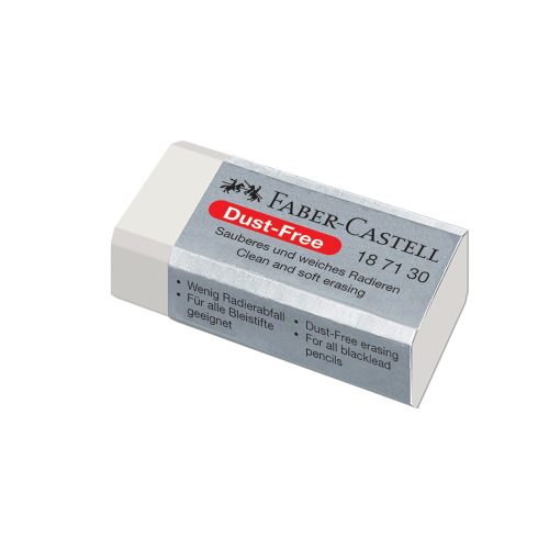 Radír, Faber-Castell forgácsmentes, 42x21x11mm fehér