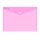 Irattartó tasak A4, PP patentos Bluering® transzparens pink