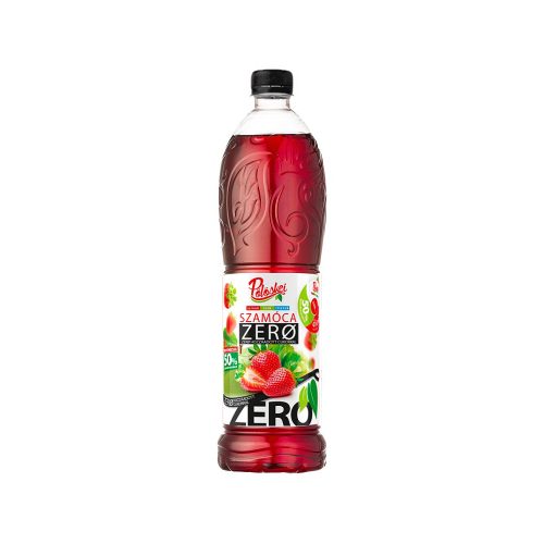 Gyümölcsszörp 1l, szamóca Zero Pölöskei