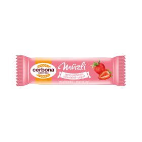 Müzliszelet 20 g, CERBONA, epres-joghurtos