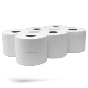   Toalettpapír 2 rétegű közületi átmérő: 27 cm 100 % cellulóz 360 m/tekercs 6 tekercs/csomag N2C360 hófehérr