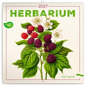   Falinaptár képes lemeznaptár 300x300mm, Herbarium Realsystem 2027.