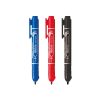Alkoholos marker 1,3 mm, nyomógombos, Zebra Mckie Retractable írásszín kék