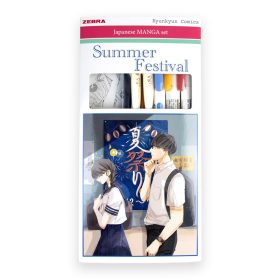  Írószer készlet, Zebra Manga Set, Summer Festival, 5 darabos