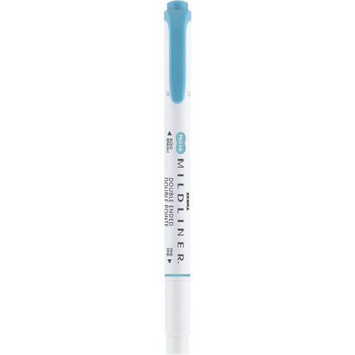 Szövegkiemelő 1,0/3,5 mm, kétvégű, Zebra Mildliner Warm, füstkék