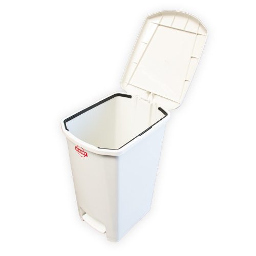 Szemetes kuka pedálos műanyag 25 literes SLIM fehér UP401-001