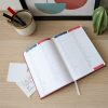 Határidőnapló agenda Standard B/5, heti fehér lapokkal fekete Bluering® 2027.