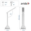 Asztali LED lámpa, RGB hangulatvilágítás, 4W, 4000K, AVIDE, fehér