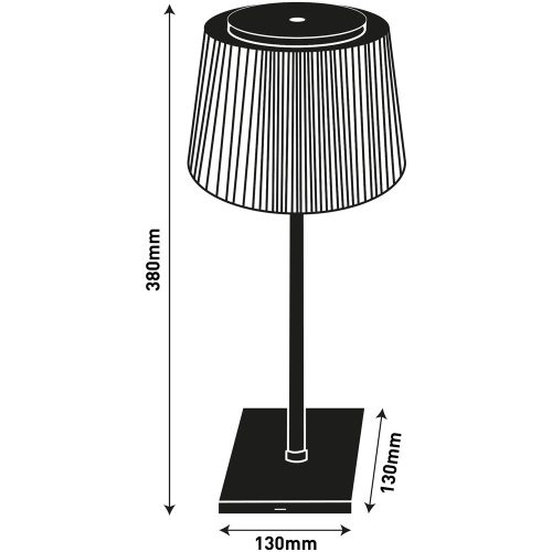 Asztali LED lámpa, USB, 4W, 4000K, AVIDE, fehér