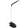 Asztali LED lámpa, csiptethető, 1,5W, 6400K, AVIDE, fekete
