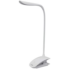 Asztali LED lámpa, csiptethető, 1,5W, 6400K, AVIDE, fehér