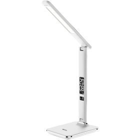   Asztali LED lámpa, Nathan, kijelzős, 6W, 5000K, AVIDE, fehér